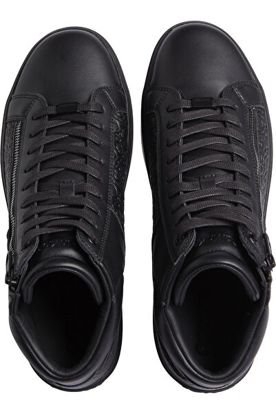 Calvin Klein High Top Lace up W/ Zip Mono
