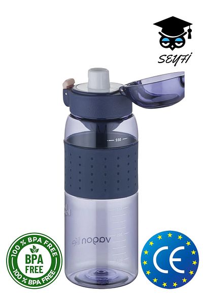Vagonlife 600 ml Strawless Drainer Policarbon Bpa Free Flask Water Bottle with Holding Strap Vagonlife 2024