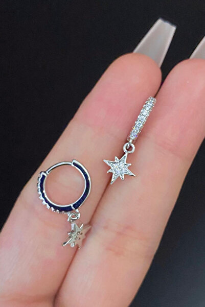 Blisse Piercing Kadın Kuzey Yıldız Zirkon Taşlı Tragus Helix Kıkırdak Sallant...