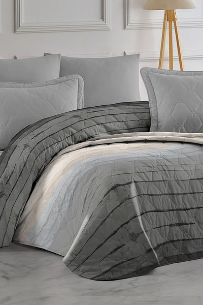 EVA Single Quilted Patterned Multi-Purpose Bedspread and Sofa/Sofa Cover 155 X 230 cm