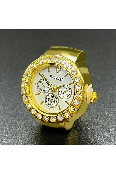QUARTZ Crystal Elegant Stone Stylish Ring Watch – Stylish and Meaningful Accessory |   Loving Gift, Jewelry, Women's Ring