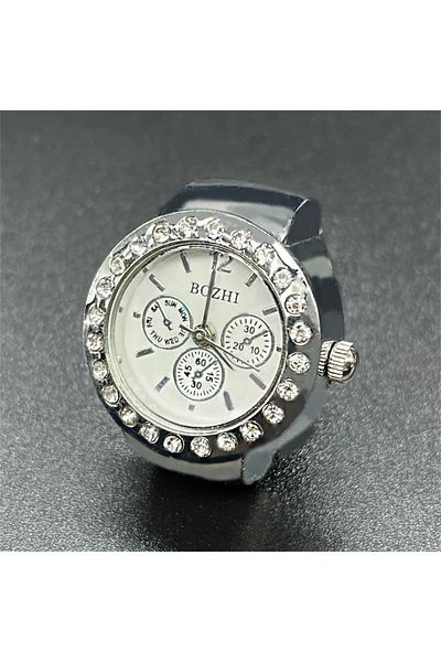QUARTZ Stylish Ring Watch with Crystal Elegant Stone – Fashionable and Meaningful Accessory |   Loving Gift, Jewelry, Ring Watch