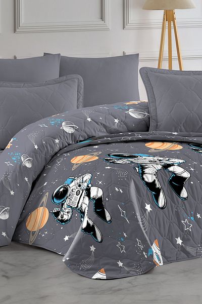 EVA Single Quilted Patterned Multi-Purpose Bedspread and Sofa/Sofa Cover 155 X 230 cm