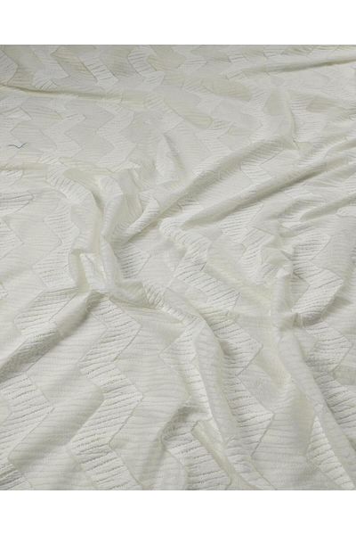 Kumaş Parça Τζέρσεϊ σε λευκό χρώμα Πλάτος 130 cm x 
   Ανάπτυξη 160 cm