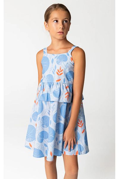 SheShe 04-12 ANI ROCHIE ALBASTRĂ CU FLORE FATA - ALBASTRĂ