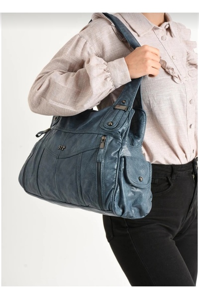 NightLove Faux Leather Shoulder Bag