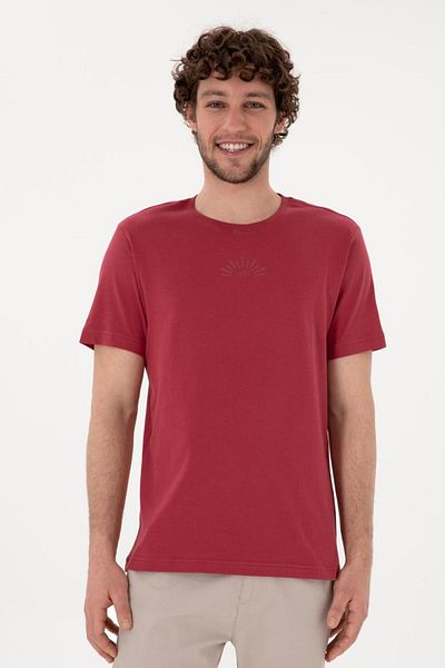 U.S. Polo Assn. Men's Regular Fit Crew Neck Cherry T-Shirt Tekspor 210731 .3