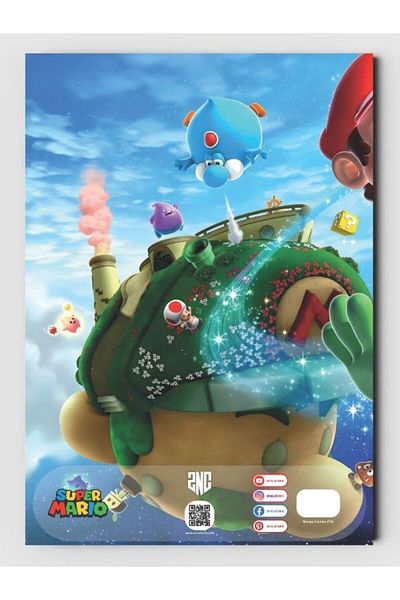 ZNC Super Mario Coloring Book for Kids (20 Full Pages Illustrated Coloring Book)