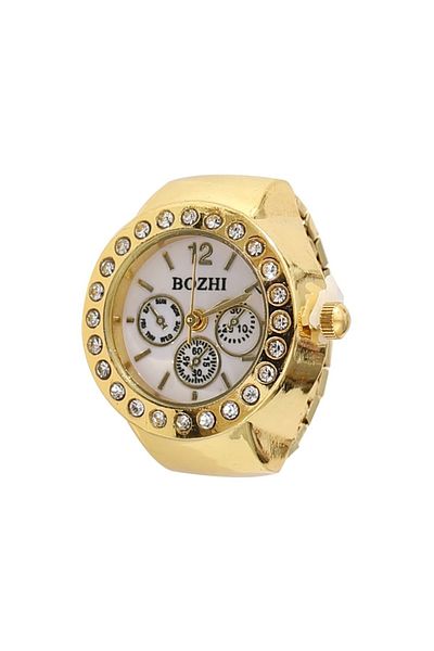 QUARTZ Crystal Elegant Stone Stylish Ring Watch – Stylish and Meaningful Accessory |   Loving Gift, Jewelry, Women's Ring