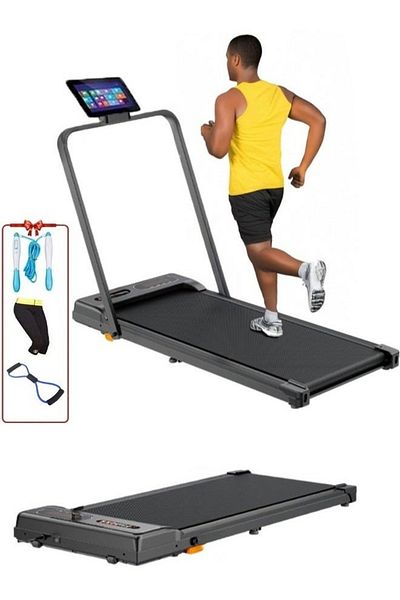 Fitness World Hydraulic Treadmill 90kg Capacity 1.75hp 2-in-1 Foldable 2-level Manual Incline With Remote Control