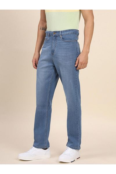Dennis Lingo By Styli Light Wash Straight Fit Jeans