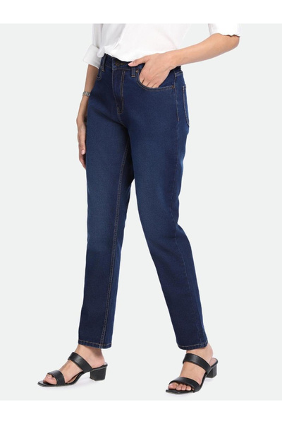 Dennis Lingo By Styli Mid Wash Slim Fit High-Rise Jeans