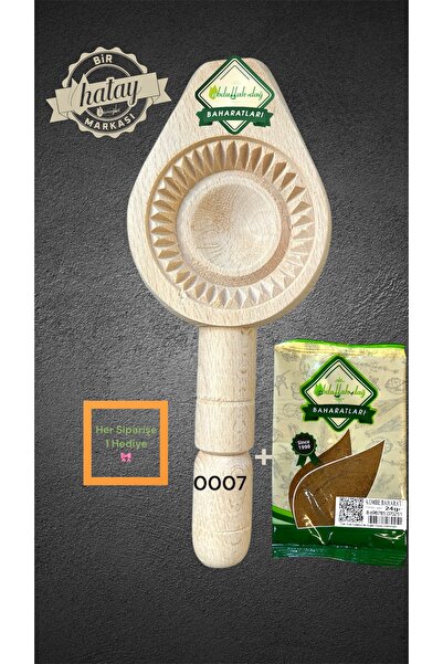 ABDULLAH DAĞ Hatay Yöresinden Ahşap Tahta Pasta Kömbe Kerebiç Kalıbı + 24 gr ...