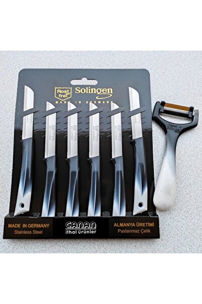 Solingen 7 Parça Bıçak Seti >> 6 Meyve/sebze Bıçağı 1 Dik Soyacak