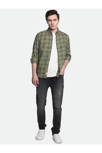 Dennis Lingo By Styli Slim Fit Mid-Rise Dark Shade Stretchable Jeans