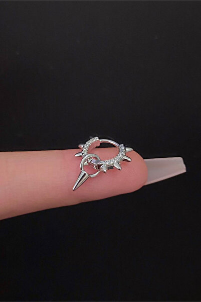 Blisse Piercing Kadın Spayk Model Tragus Helix Kıkırdak Sallantılı Çelik Halk...