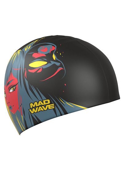 Mad Wave Cască din silicon Young Kitsune, mărime unică, negru