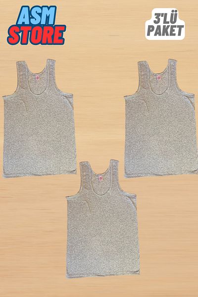 Akpınar 3-Piece Men's Cotton Combed Undershirt - Soft and Breathable