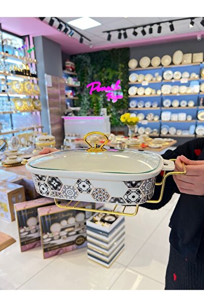 PONCİKPAZAR 34 cm Kare Sunum Tenceresi