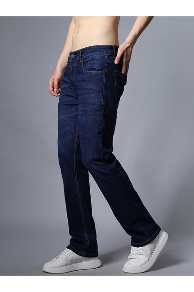 High Star By Styli Mid Rise Regular Fit Faded Jeans