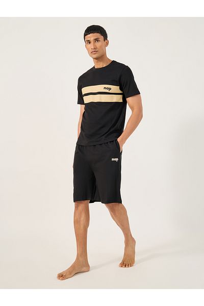 Styli Striped Regular Fit T-Shirt and Short Pyjama Set