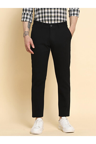 Dennis Lingo By Styli بنطلون تشينو مريح متوسط الارتفاع مصنوع من القطن الخالص ...