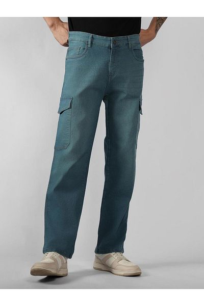 Dennis Lingo By Styli Dennis Lingo Mens Relaxed Fit Mid-Rise Stretchable Cotton Jeans