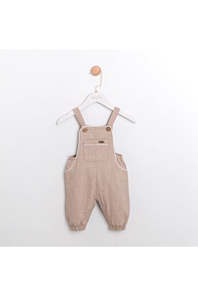ministok Jimy Baby Boy Suit with Salopette and Bow Tie