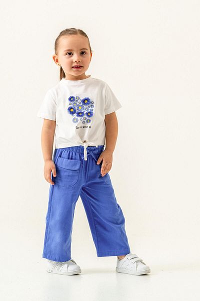 Magu Tricou cu imprimeu floral pentru fete și Kite roz