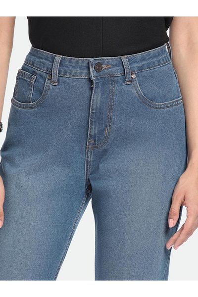 Dennis Lingo By Styli Mid Wash Slim Fit Mid-Rise Jeans