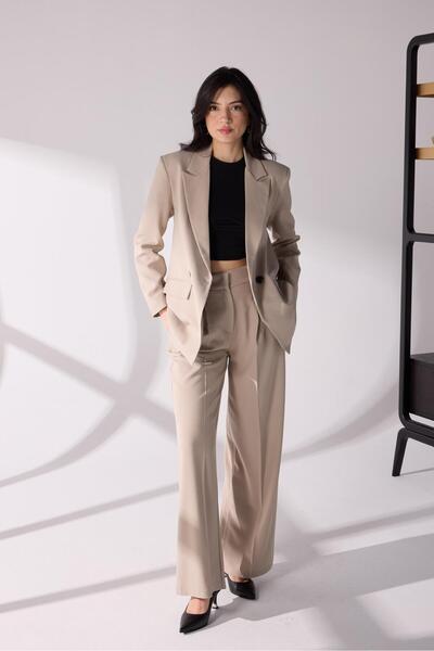 KASSEL Kruvaze  Blazer Bej