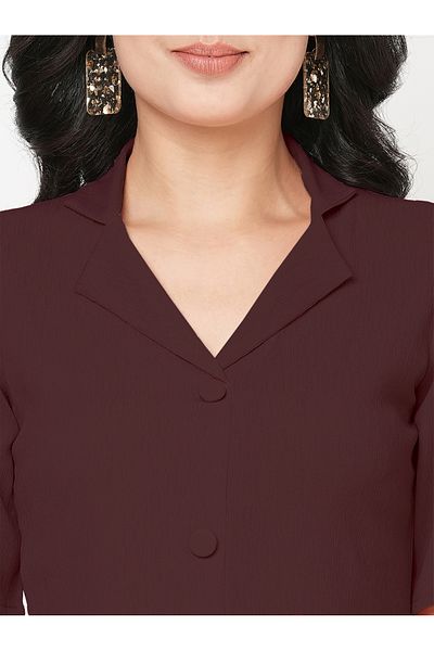 Mish By Styli Co Ord -set with blazer style top and straight fit trouser