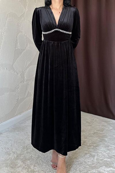 Kokosh moda Μαύρο φόρεμα Underbust Jewel