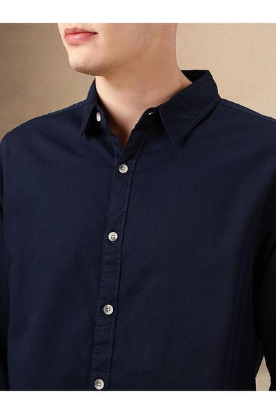 Dennis Lingo By Styli Solid Long Sleeves Casual Shirt