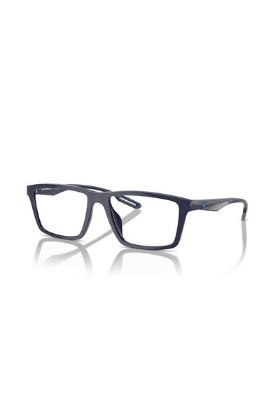 Emporio Armani نظارة شمسية مستطيلة للرجال - Ea 4189u - مقاس العدسة: 55 مم - أزرق لامع