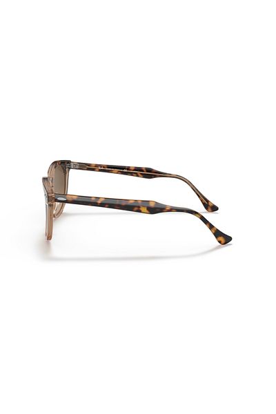 Ray-Ban Ray Ban Unisex Square Hawkeye Sunglasses- Rb 2298 - Lense Size:52mm - Havana On Transparent Brown