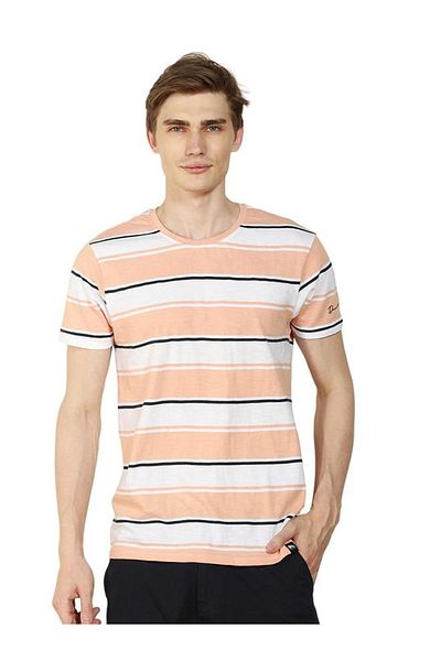 Dennis Lingo By Styli Striped Short Sleeves T-Shirt
