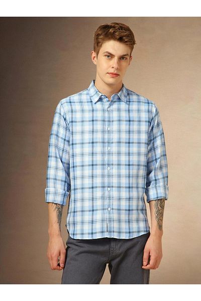 Dennis Lingo By Styli Check Long Sleeves Casual Shirt