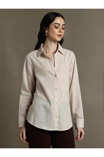 Dennis Lingo By Styli Textured Oversized Casual Shirt