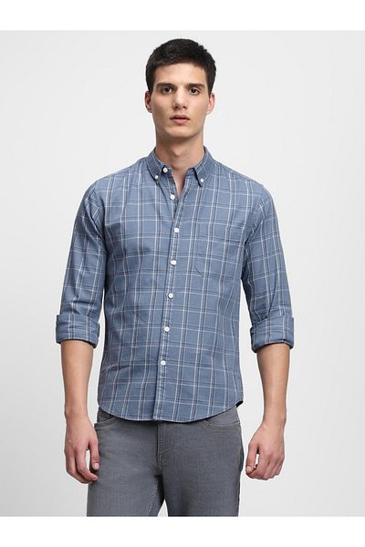 Dennis Lingo By Styli Checked Long Sleeves Casual Shirt