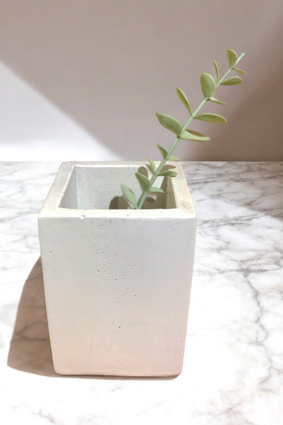 RocArt Home Beton Diş Fırçalık/kalemlik/vazo