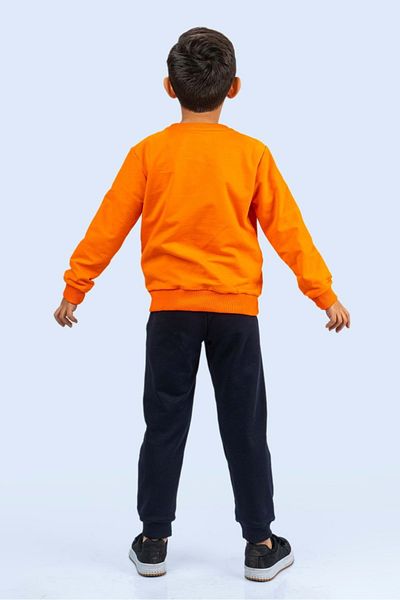 Mnk Baby&Kids Σετ φόρμας New York Printed - Mnkdm1001-ny Orange