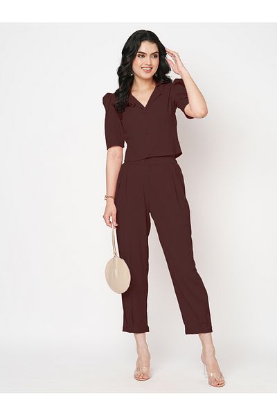 Mish By Styli Co Ord -set with blazer style top and straight fit trouser