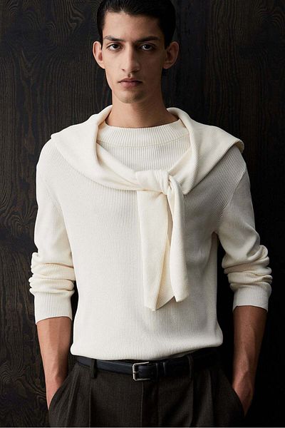 H&M Slim Fit Rib-knit jumper