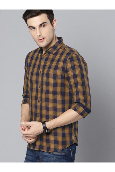 Dennis Lingo By Styli Checked Long Sleeves Button-Down Shirt