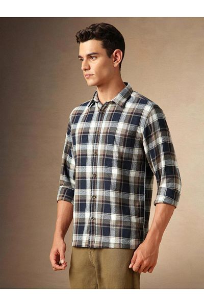 Dennis Lingo By Styli Checked Button Down Casual Shirt