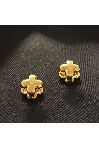 Zeyn Gold Steel Earring