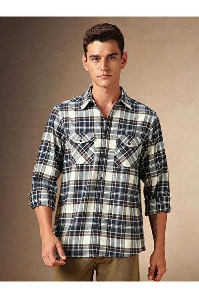 Dennis Lingo By Styli Plaid Flannel Long Sleeves Shirt