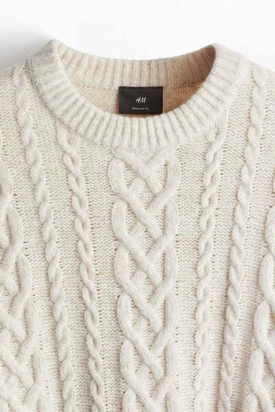 H&M Regular Fit Cable-knit jumper