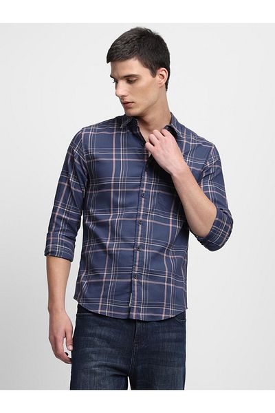 Dennis Lingo By Styli Checked Long Sleeves Casual Shirt